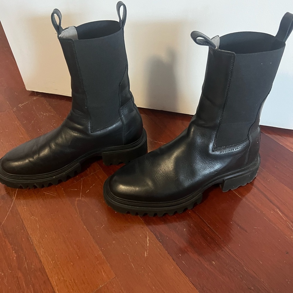 AllSaints Hallie Lug Sole Chelsea Boots - Picture 3 of 6